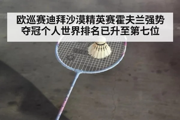 欧巡赛迪拜沙漠精英赛霍夫兰强势夺冠个人世界排名已升至第七位